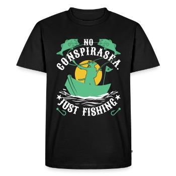 Conspiration pirat - T-shirt Premium bio Homme - noir - Devant - Nico (187cm)