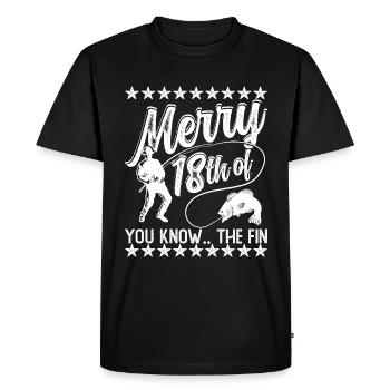 Joe Biden Pêche - T-shirt Premium bio Homme - noir - Devant - Nico (187cm)
