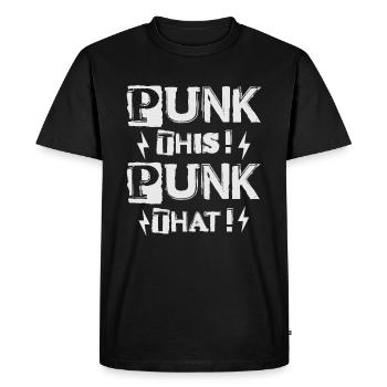 Punk Ça! Punk ça ! - Gothique - Gothique - Concert - T-shirt Premium bio Homme - noir - Devant - Nico (187cm)