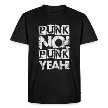 Punk Non! Punk oui ! - Gothique - Concert - Goth - Fu - T-shirt Premium bio Homme - noir - Devant - Nico (187cm)