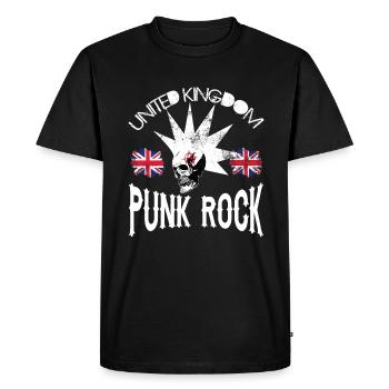 Royaume-Uni - Royaume-Uni Punkrock - Punk Rock - T-shirt Premium bio Homme - noir - Devant - Nico (187cm)