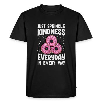 Just Sprinkle Kindness Everyday In Every Way - Swe - Men's Premium Organic T-Shirt - black - Front - Nico (187cm)