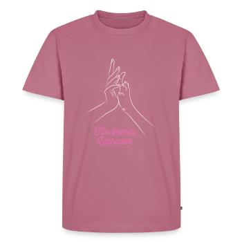 Für immer labrador hund pfote geschenk idee spruch - Männer Premium Bio T-Shirt - Mauve - Vorne - Nico (187cm)