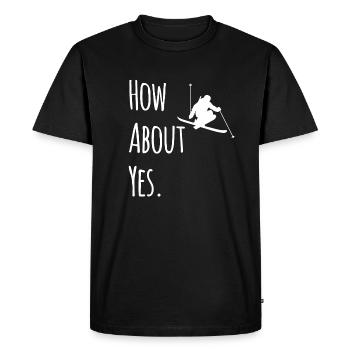 Skieurs - T-shirt Premium bio Homme - noir - Devant - Nico (187cm)
