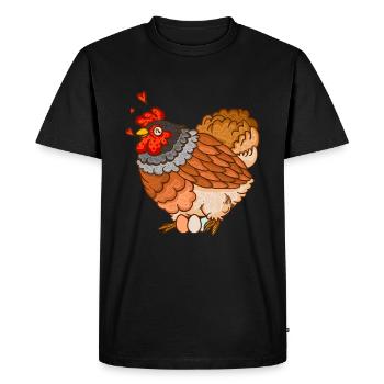 Chicken Breed Chicken Green Layer Eggs Chicken Breeder - Men's Premium Organic T-Shirt - black - Front - Nico (187cm)