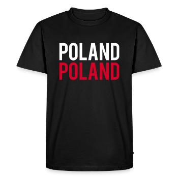 Poland polonais fierté polonaise humour - T-shirt Premium bio Homme - noir - Devant - Nico (187cm)