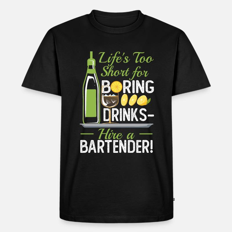 Boring Drinks - Men's Premium Organic T-Shirt - black