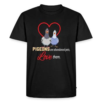 J’adore la conception de pigeons pour les amateurs de pigeons - T-shirt Premium bio Homme - noir - Devant - Nico (187cm)