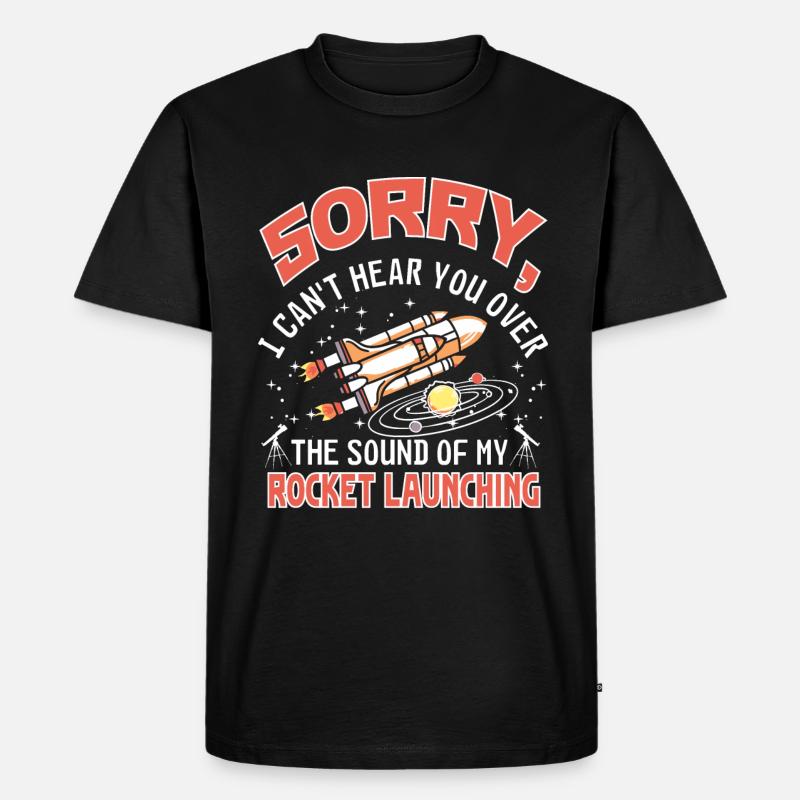 Das Geräusch meiner Rakete - Männer Premium Bio T-Shirt - Schwarz