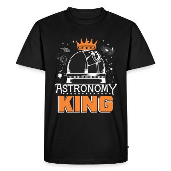 Astronomy Love - Men's Premium Organic T-Shirt - black - Front - Nico (187cm)