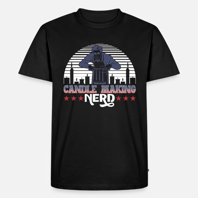Candle making Nerd - Men's Premium Organic T-Shirt - black