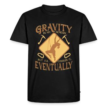 is my nemesis, but I'll conquer it... Eventually - Men's Premium Organic T-Shirt - black - Front - Nico (187cm)