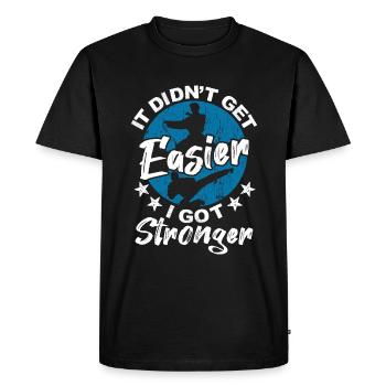Le mal de tête que tu ressens, c’est mon pied - T-shirt Premium bio Homme - noir - Devant - Nico (187cm)