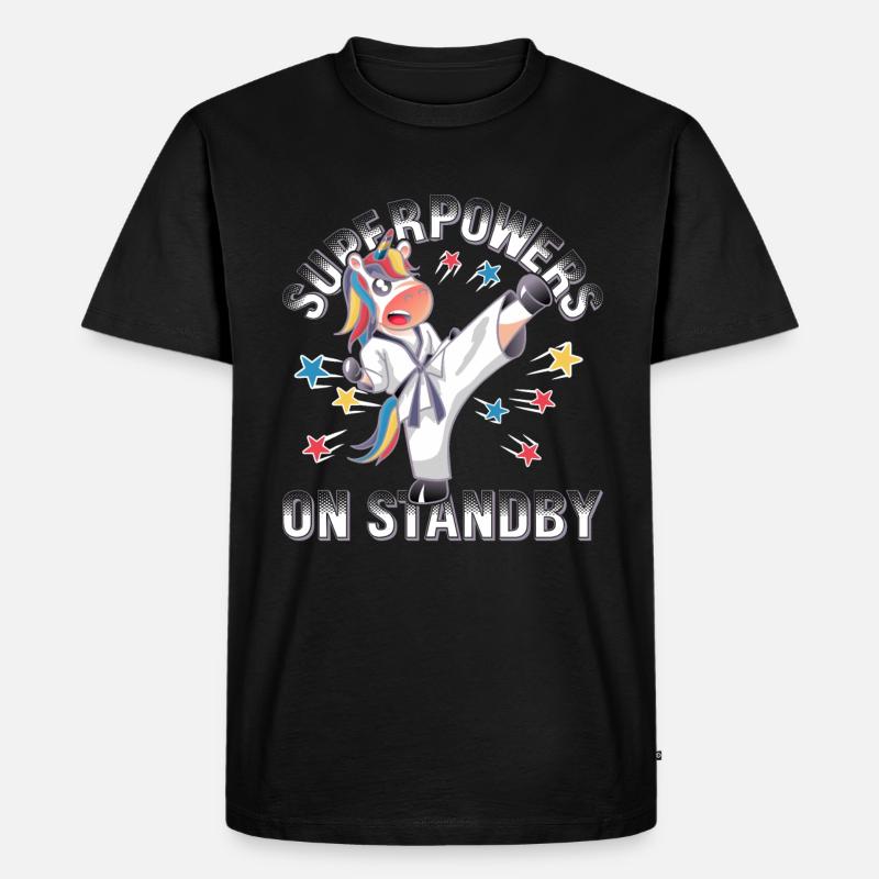 Supermächte in Bereitschaft - Männer Premium Bio T-Shirt - Schwarz