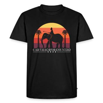 Carthaginians nerd - Men's Premium Organic T-Shirt - black - Front - Nico (187cm)