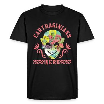 Carthaginians nerd - Men's Premium Organic T-Shirt - black - Front - Nico (187cm)