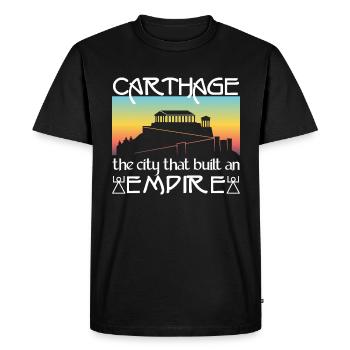 Carthage, la ville qui a bâti un empire - T-shirt Premium bio Homme - noir - Devant - Nico (187cm)