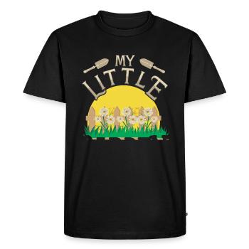 Mon petit jardin - T-shirt Premium bio Homme - noir - Devant - Nico (187cm)