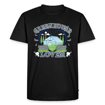 Greenhouse lover - Men's Premium Organic T-Shirt - black - Front - Nico (187cm)