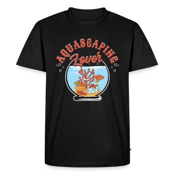 Aquascaping Lover - Men's Premium Organic T-Shirt - black - Front - Nico (187cm)