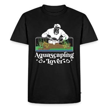 Amateur d’aquascaping - T-shirt Premium bio Homme - noir - Devant - Nico (187cm)