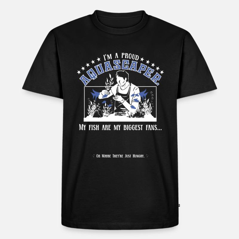 Ich bin ein stolzer Aquascaper - Männer Premium Bio T-Shirt - Schwarz