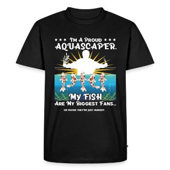 a proud aquascaper. My fish are my biggest fans - Men's Premium Organic T-Shirt - black - Front - Nico (187cm)