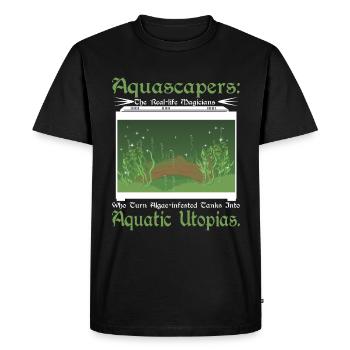 Aquascapers the real-life magicians - Men's Premium Organic T-Shirt - black - Front - Nico (187cm)