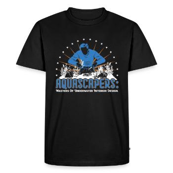 Maîtres du design d’intérieur sous-marin. - T-shirt Premium bio Homme - noir - Devant - Nico (187cm)