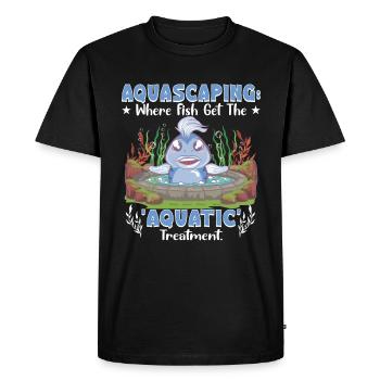 Where fish get the 'aquatic' treatment. - Men's Premium Organic T-Shirt - black - Front - Nico (187cm)