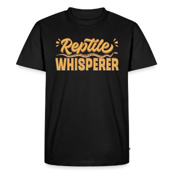 Chuchoteur de reptiles - T-shirt Premium bio Homme - noir - Devant - Nico (187cm)