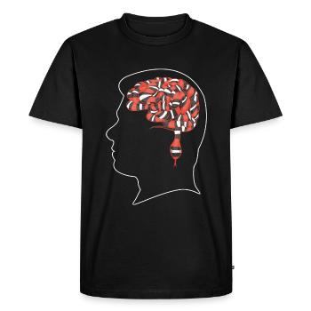Serpent - T-shirt Premium bio Homme - noir - Devant - Nico (187cm)