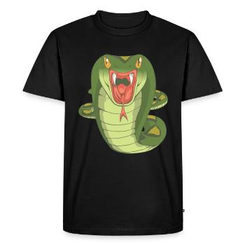 Serpent - T-shirt Premium bio Homme - noir - Devant - Nico (187cm)