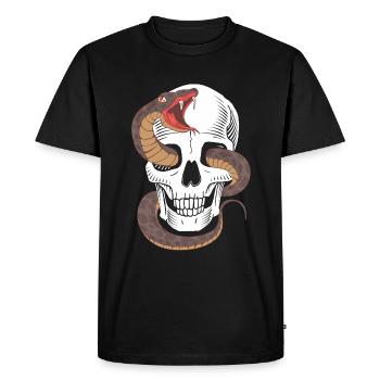 Serpents - T-shirt Premium bio Homme - noir - Devant - Nico (187cm)