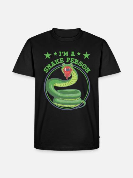 I'm a Snake Person - Men's Premium Organic T-Shirt - black
