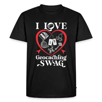J’adore Geocaching Swag - T-shirt Premium bio Homme - noir - Devant - Nico (187cm)