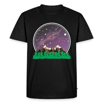 Star gazing Astronomy - Men's Premium Organic T-Shirt - black - Front - Nico (187cm)
