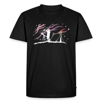 Star gazing Astronomy - Men's Premium Organic T-Shirt - black - Front - Nico (187cm)