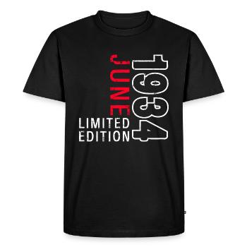 Original Juin 1934 Millésime 1934 Anniversaire 1934 - T-shirt Premium bio Homme - noir - Devant - Nico (187cm)