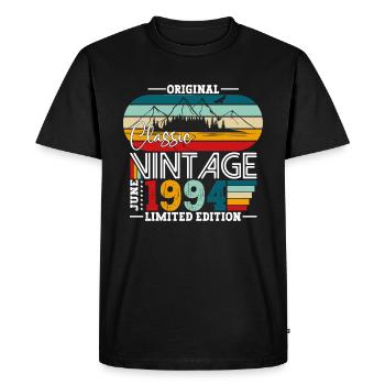Original Juin 1994 Millésime 1994 Anniversaire 1994 - T-shirt Premium bio Homme - noir - Devant - Nico (187cm)