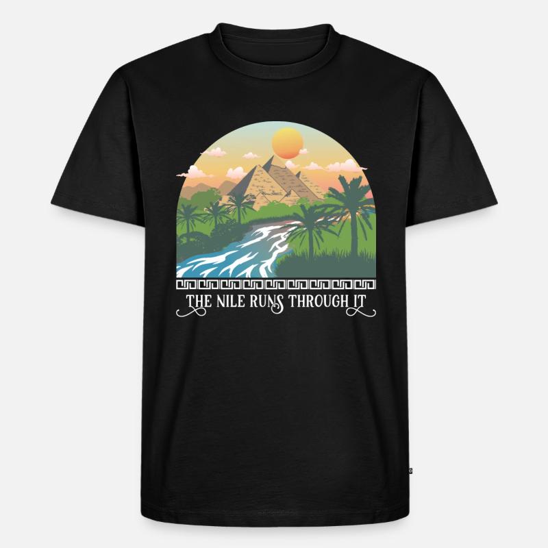 Die Läufe durch ihn - Männer Premium Bio T-Shirt - Schwarz