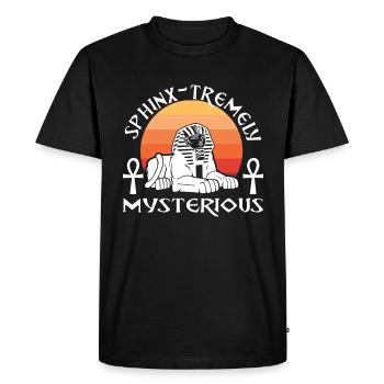 Sphinx extrêmement mystérieux - T-shirt Premium bio Homme - noir - Devant - Nico (187cm)