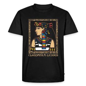 Cléopâtre-licious - T-shirt Premium bio Homme - noir - Devant - Nico (187cm)