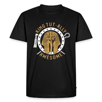 King Tut-ally génial - T-shirt Premium bio Homme - noir - Devant - Nico (187cm)