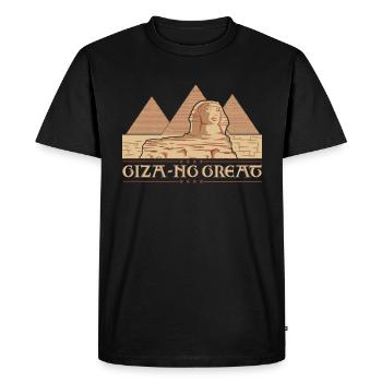 Giza-ng grand - T-shirt Premium bio Homme - noir - Devant - Nico (187cm)