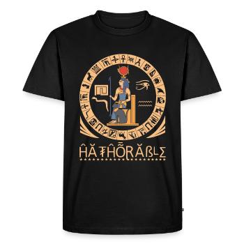 Hathorable - T-shirt Premium bio Homme - noir - Devant - Nico (187cm)