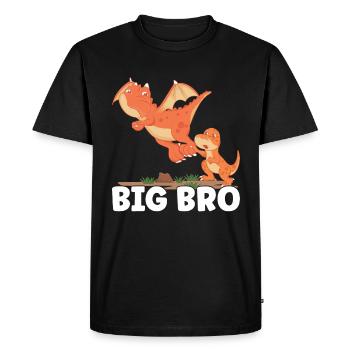 Big Bro - Men's Premium Organic T-Shirt - black - Front - Nico (187cm)