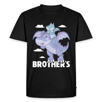 Brother's - Men's Premium Organic T-Shirt - black - Front - Nico (187cm)