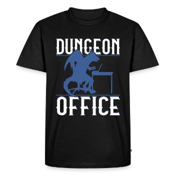 Bureau du donjon - T-shirt Premium bio Homme - noir - Devant - Nico (187cm)