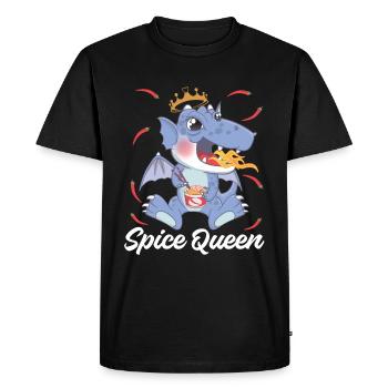 Spice Queen - Men's Premium Organic T-Shirt - black - Front - Nico (187cm)